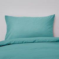 Pack of 2 Non Iron Plain Dye Aqua Standard Pillowcases