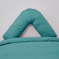 Non Iron Plain Dye Aqua V-Shaped Pillowcase