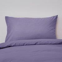 Set of 2 Non Iron Plain Dye Purple Standard Pillowcases