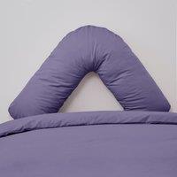 Non Iron Plain Dye Purple V-Shaped Pillowcase