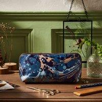 Marble Recycled Leather Pencil Case