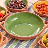 Dexam Sintra Large Glazed Terracotta Tapas Dish Green