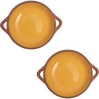 Dexam Set of 2 Sintra Small Glazed Terracotta Tapas Dishes