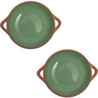 Dexam Set of 2 Sintra Small Glazed Terracotta Tapas Dishes