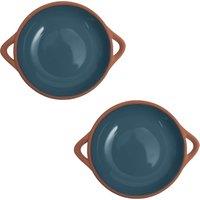 Dexam Set of 2 Sintra Small Glazed Terracotta Tapas Dishes