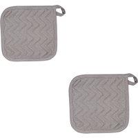 Dexam Set of 2 Love Colour Pot Holders Grey