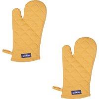 Dexam Set of 2 Love Colour Single Oven Gloves Ochre