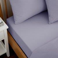 Pure Cotton Fitted Sheet Lilac