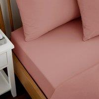 Pure Cotton Fitted Sheet Pink