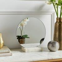 Round Marble Base Dressing Table Mirror