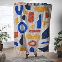 Tufted Brights Geo Throw 130cm x 170cm MultiColoured