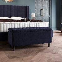 Alara Velvet End of Bed Storage Ottoman