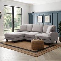 Beatrice Flatweave Corner Chaise Sofa, Grey