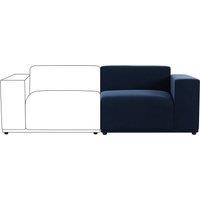 Modular Cruz Velvet Right Hand Seat Velvet Luxe Navy