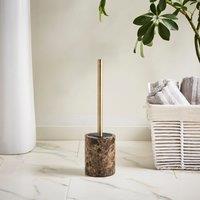 Dorma Purity Marble Toilet Brush Stone (Brown)