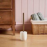 Heart and Soul Scalloped Toilet Brush White