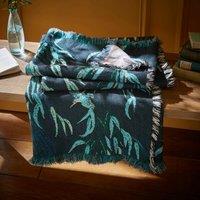 Kingfisher Jacquard Tapestry Throw Blanket