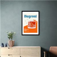 East End Prints Negroni Cocktail Framed Print
