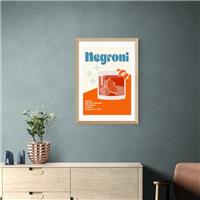 East End Prints Negroni Cocktail Framed Print