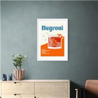 East End Prints Negroni Cocktail Framed Print