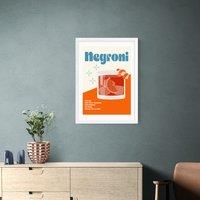 East End Prints Negroni Cocktail Framed Print