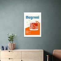 East End Prints Negroni Cocktail Framed Print