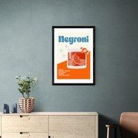 East End Prints Negroni Cocktail Framed Print