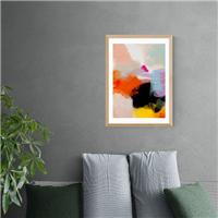 East End Prints Yellow Blush I Framed Print