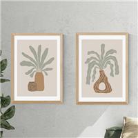 Set of 2 East End Prints Modern Vase Framed Prints