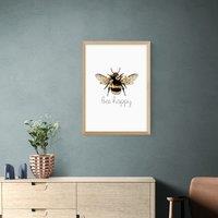 East End Prints Bee Happy Print