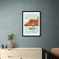 East End Prints Desert Paddle Boarding Print