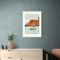 East End Prints Desert Paddle Boarding Print