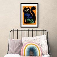 East End Prints Miaow Miaow Cat Print