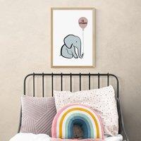 East End Prints Be Strong Elephant Print