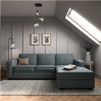 Claude Tonal Chenille Corner Chaise Sofa