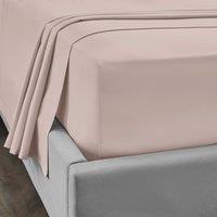 Dorma Egyptian Cotton 400 Thread Count Percale Fitted Sheet Rose (Pink)