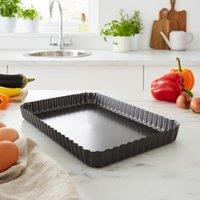 Gourmet Rectangluar Quiche Tray Black