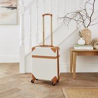 Palermo Cream & Tan Suitcase Cream