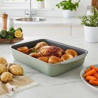 Cast Aluminium Green Roasting Tray Green