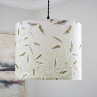 Green Leaf Embroidered Lamp Shade