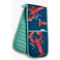 Rockfish Lobster Double Oven Glove Blue