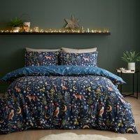 Catherine Lansfield Enchanted Twilight Animals Reversible Duvet Cover & Pillowcase Set