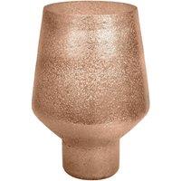 Opulent Tall Curved Metallic Glass Vase