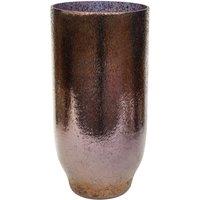 Opulent Tall Metallic Glass Vase