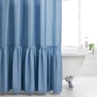 Heart and Soul Frill Long Shower Curtain