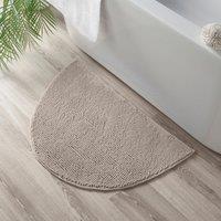 Mini Bobble Semi Circle Bath Mat Mushroom