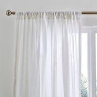Cotton Linen Slot Top Voile Curtains