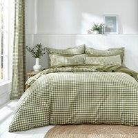 Portloe Woven Gingham Duvet Cover & Pillowcase Set