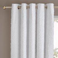 Mandala White Blackout Eyelet Curtain White