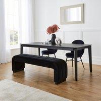Lucilla 3 Seater Dining Bench, Velvet